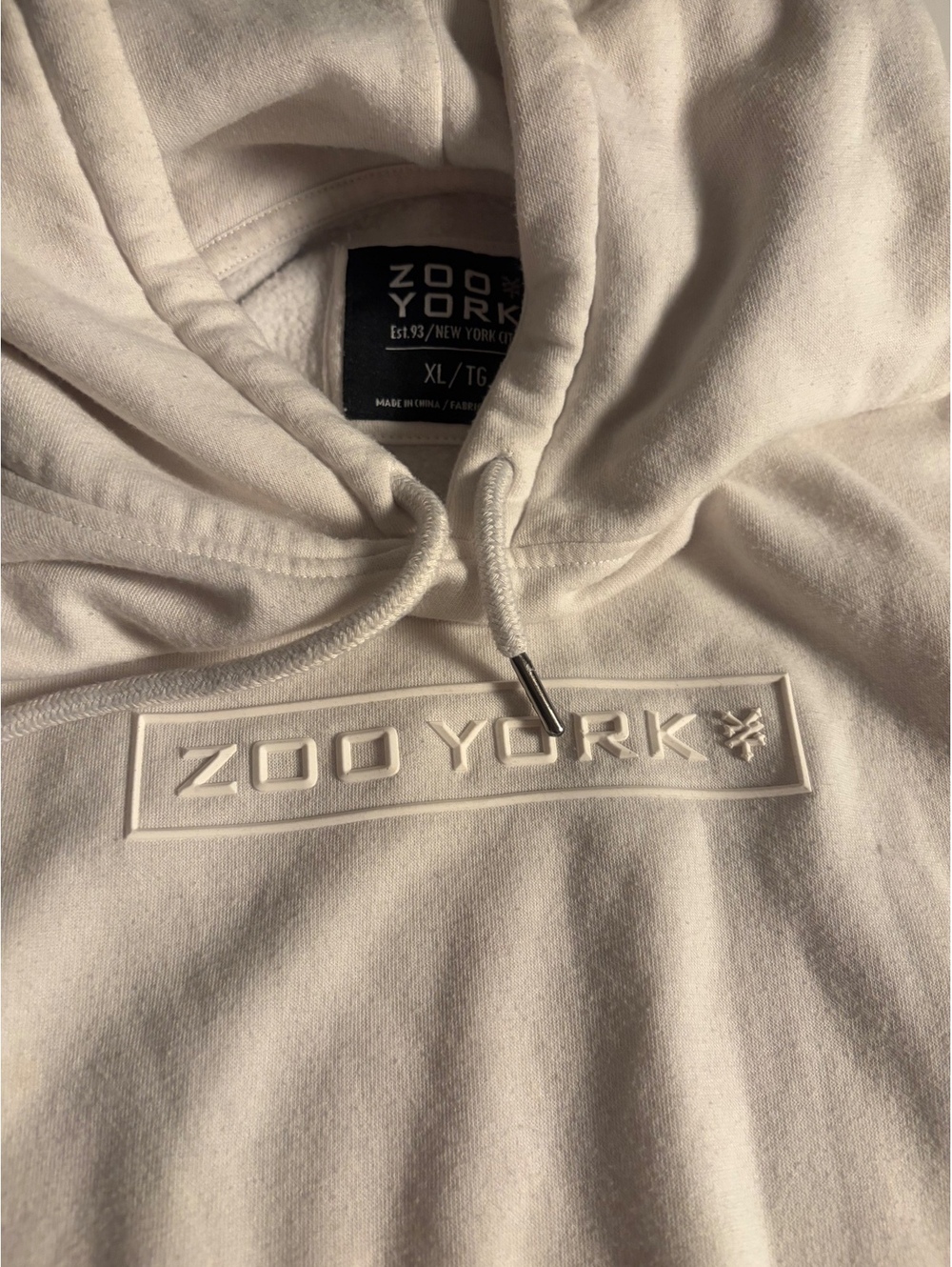 Zoo York Men's XL cream Hoodie Sweatshirt